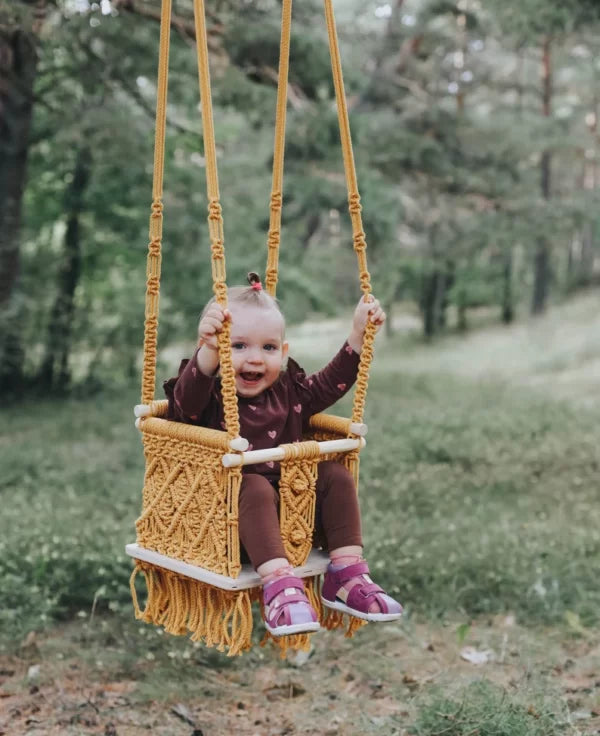 Macrame Swing Chair For Babies - Leechoo